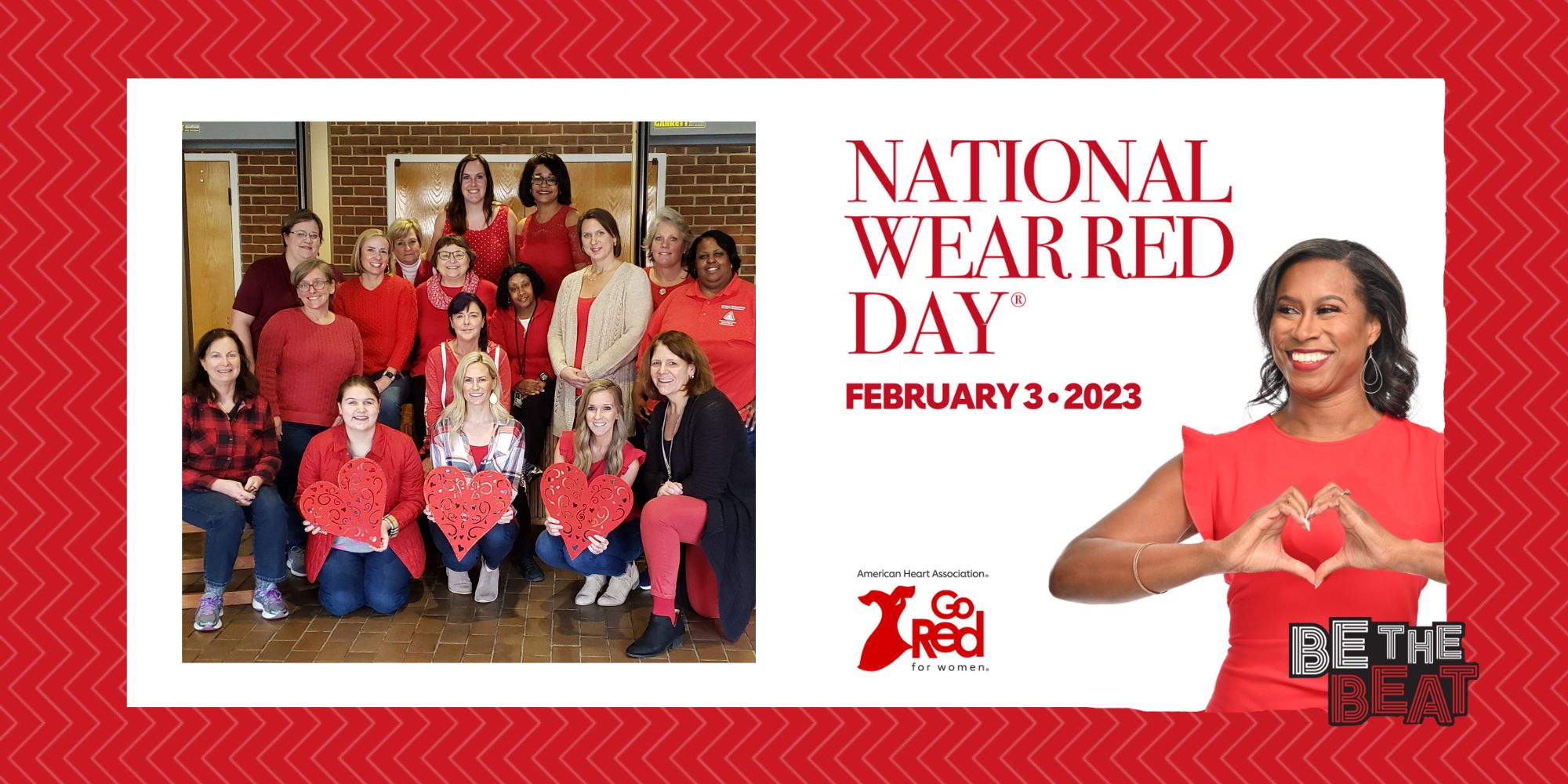 BE THE BEAT & ROCK YOUR RED to support American Heart Month 2023
